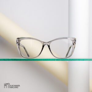 Kacamata Cat Eye Lebar Tangkai Pegas - Denawa 01