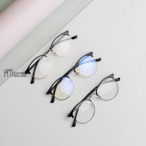 Alternative view of Kacamata Clubmaster Semi Bulat Tangkai Lentur - CITRA 02